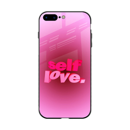 Self Love Aesthetic back phone cover | glass case for iphone 8 plus