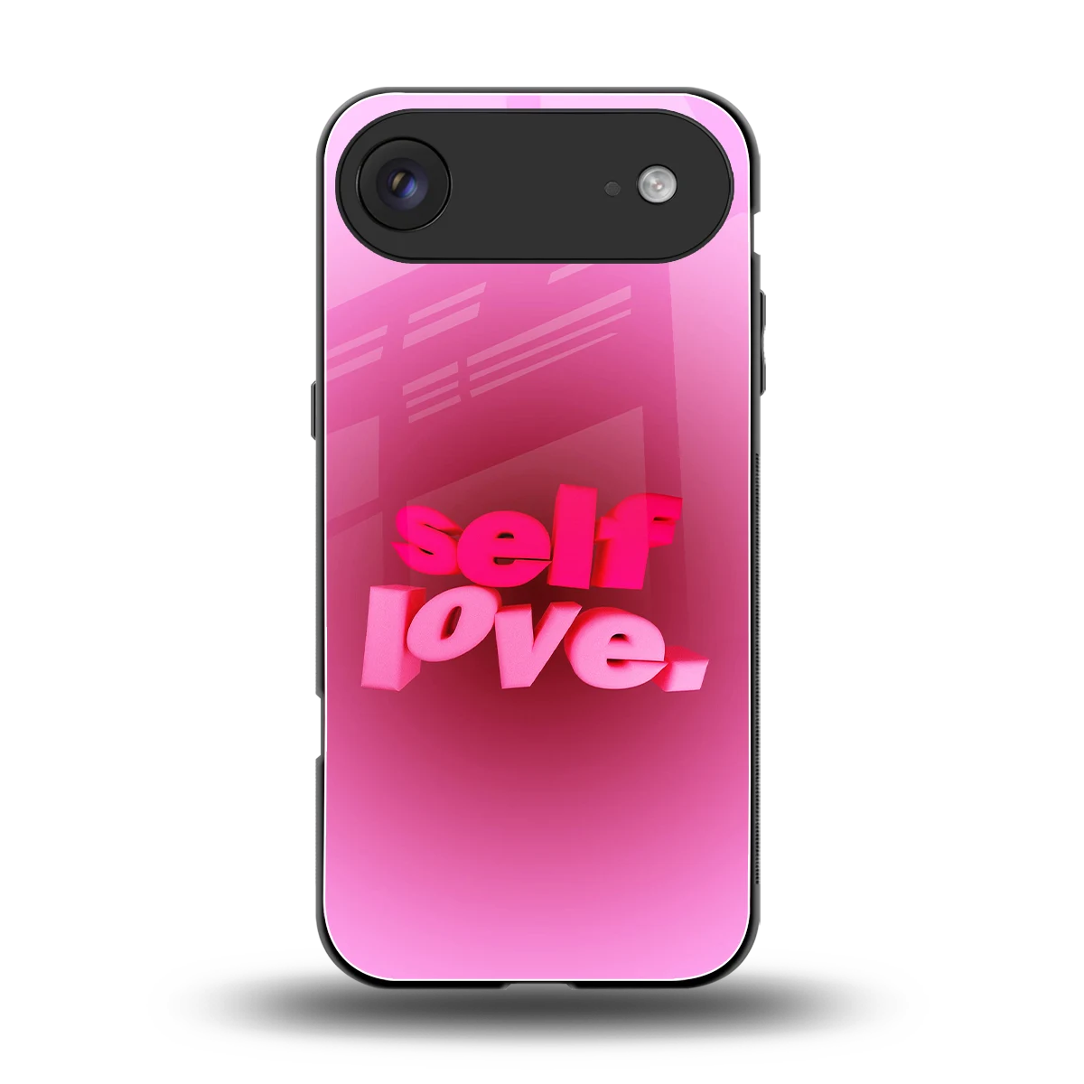 Self Love Aesthetic back phone cover | glass case for iphone air