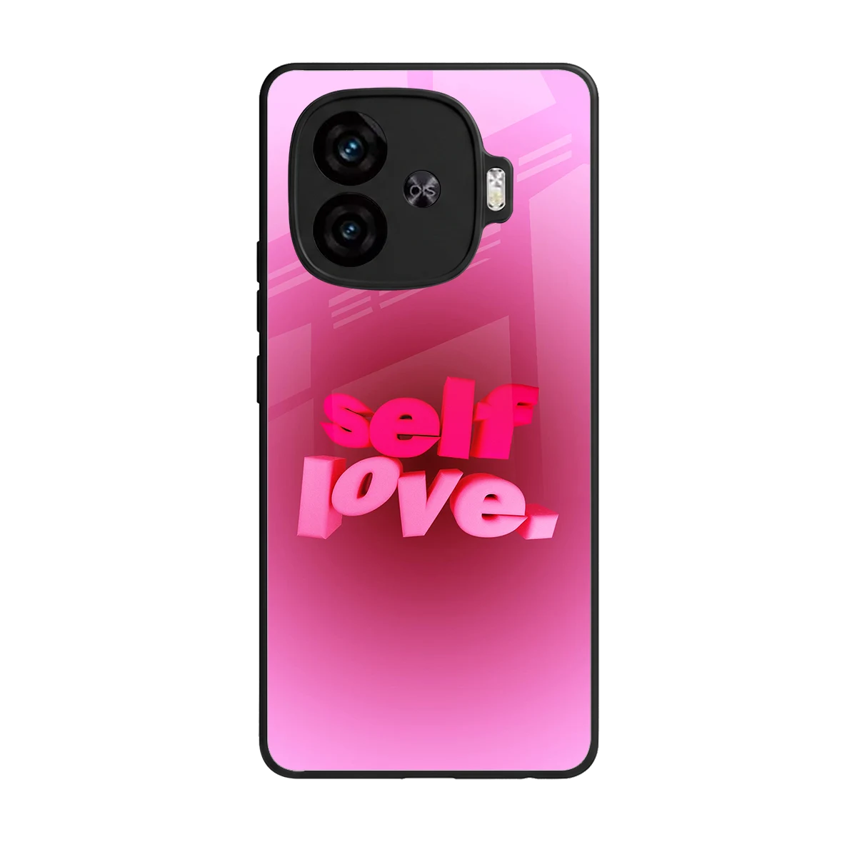 Self Love Aesthetic back phone cover | glass case for iqoo neo 10r 5g