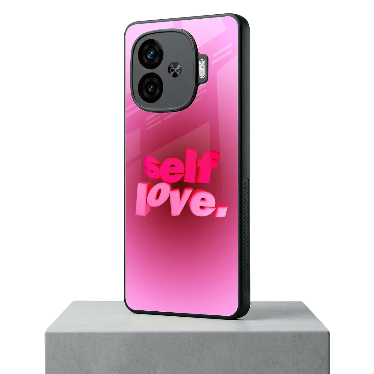 Self Love Aesthetic iqoo neo 10r 5g mobile cover | shockproof glass phone case