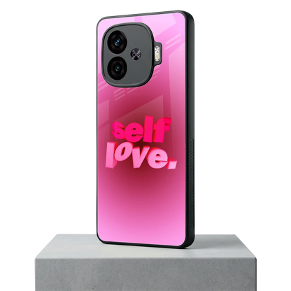 Self Love Aesthetic iqoo neo 10r 5g mobile cover | shockproof glass phone case