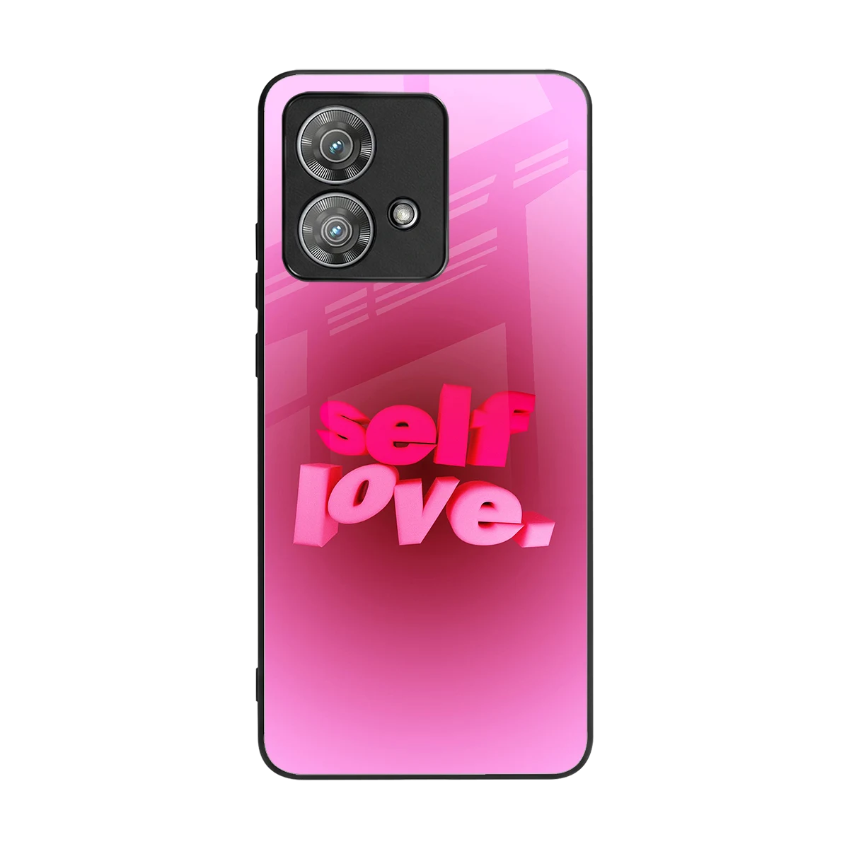 Self Love Aesthetic back phone cover | glass case for motorola edge 40 neo 5g