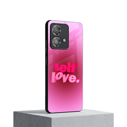 Self Love Aesthetic motorola edge 40 neo 5g mobile cover | shockproof glass phone case