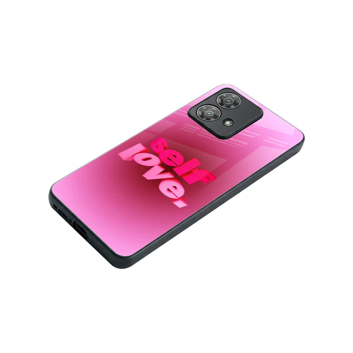 Self Love Aesthetic stylish phone case for motorola edge 40 neo 5g | glossy glass and slim fit