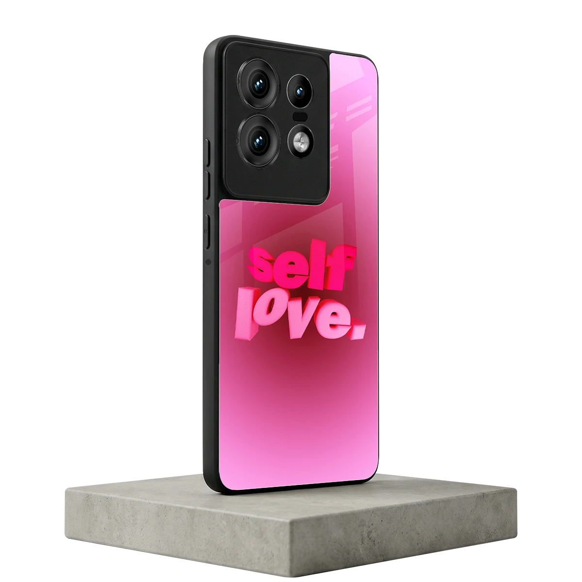 Self Love Aesthetic motorola edge 50 pro mobile cover | shockproof glass phone case