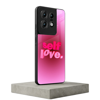 Self Love Aesthetic motorola edge 50 pro mobile cover | shockproof glass phone case