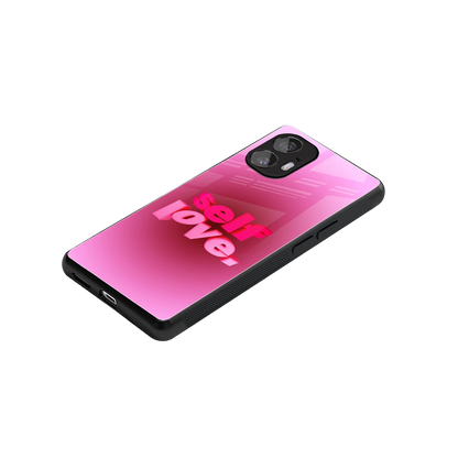 Self Love Aesthetic stylish phone case for nothing phone 2 | glossy glass and slim fit