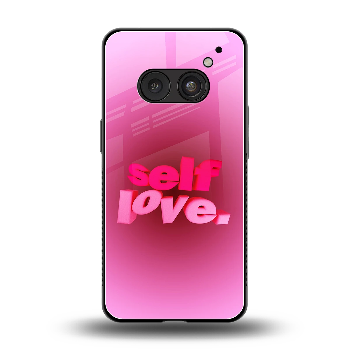 Self Love Aesthetic back phone cover | glass case for nothing phone 2a plus