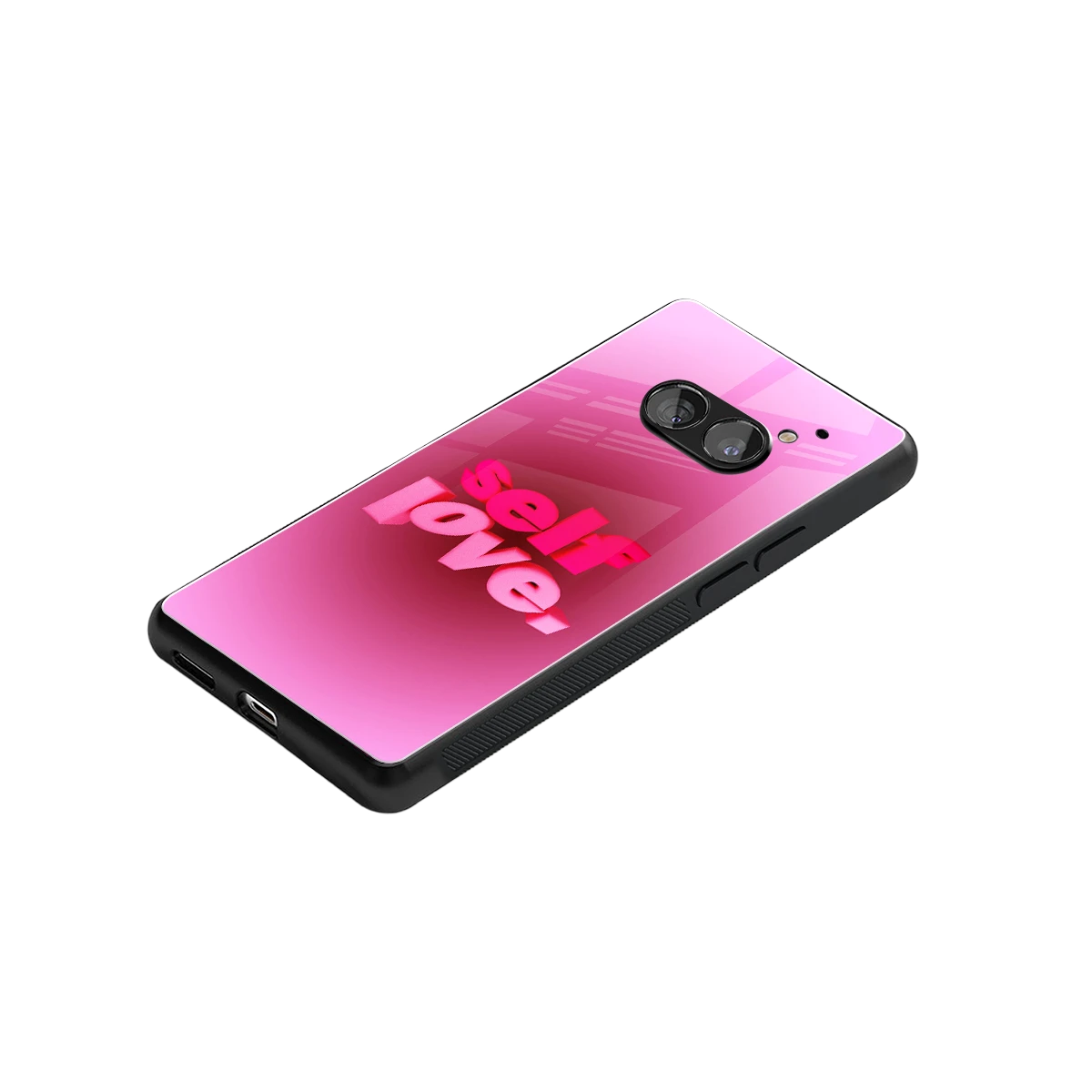Self Love Aesthetic stylish phone case for nothing phone 2a plus | glossy glass and slim fit