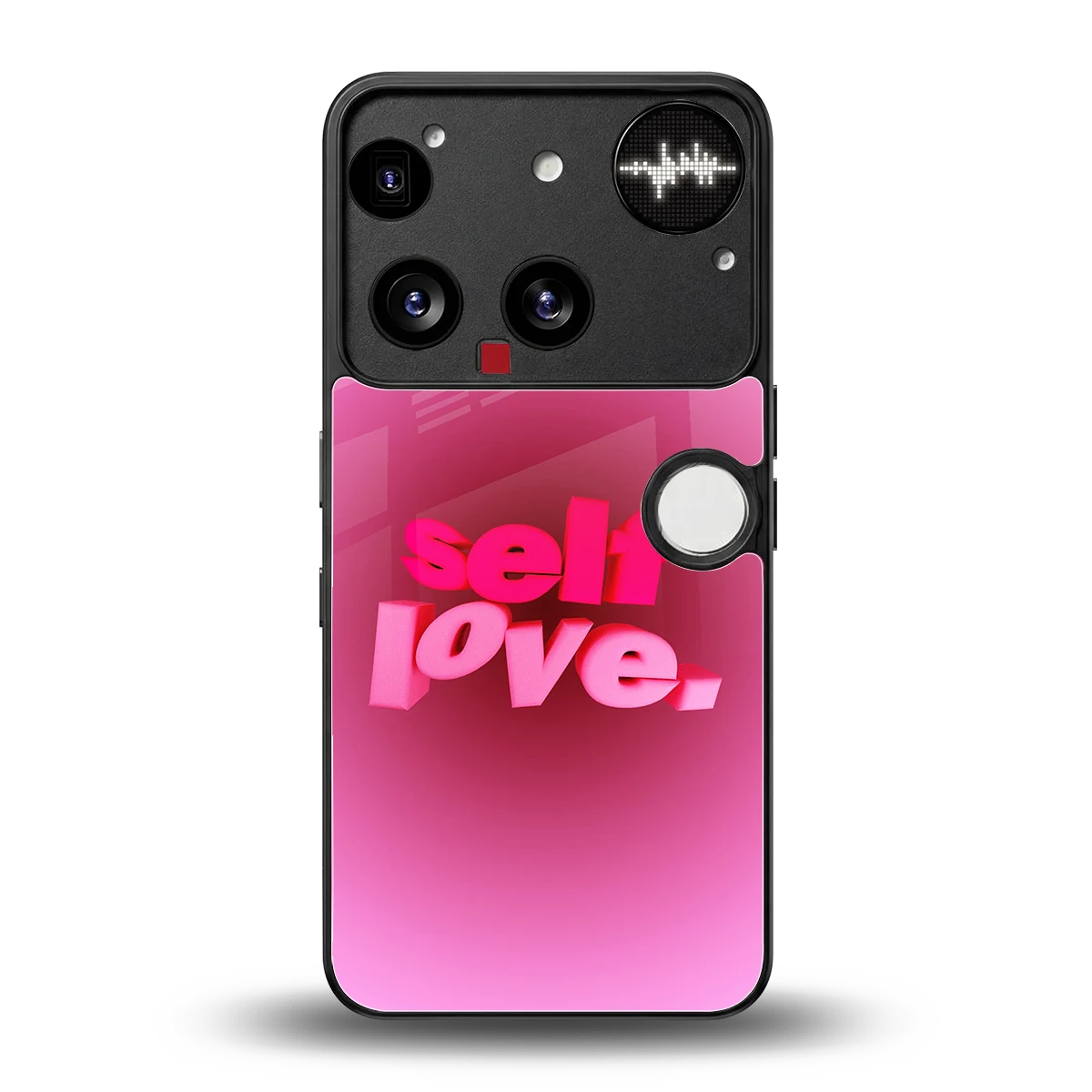 Self Love Aesthetic back phone cover | glass case for nothing phone 3