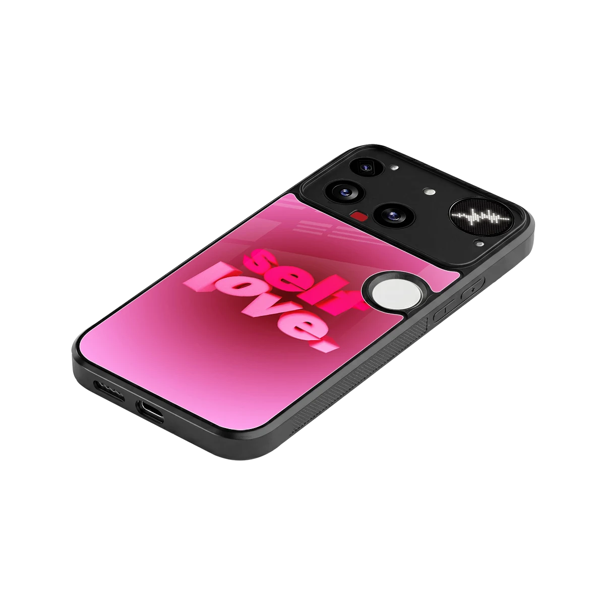 Self Love Aesthetic stylish phone case for nothing phone 3 | glossy glass and slim fit