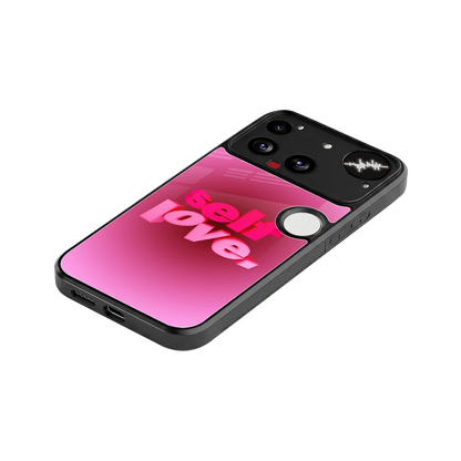 Self Love Aesthetic stylish phone case for nothing phone 3 | glossy glass and slim fit