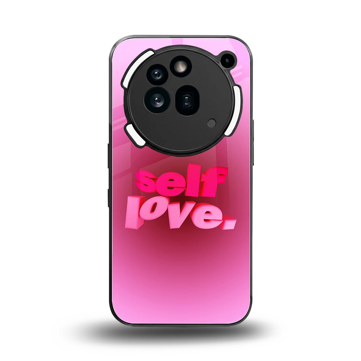 Self Love Aesthetic back phone cover | glass case for nothing phone 3a pro