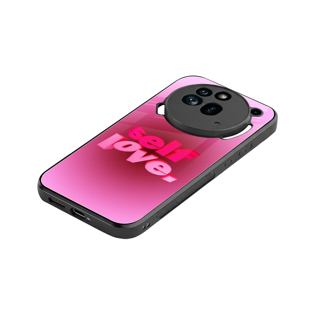 Self Love Aesthetic stylish phone case for nothing phone 3a pro | glossy glass and slim fit