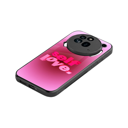 Self Love Aesthetic stylish phone case for nothing phone 3a pro | glossy glass and slim fit