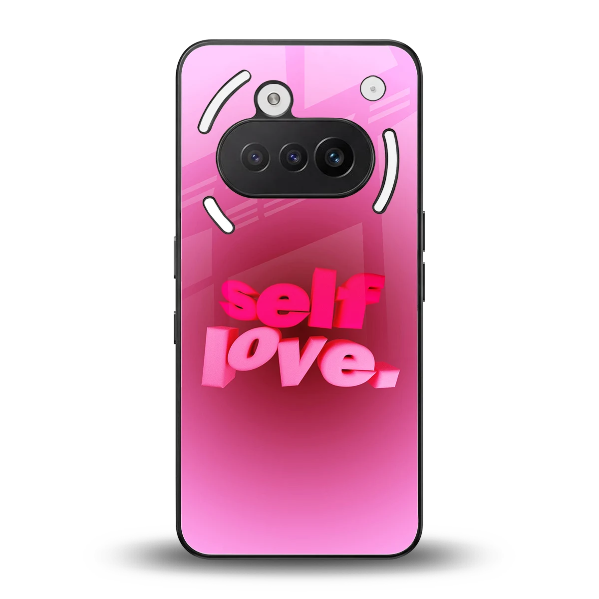 Self Love Aesthetic back phone cover | glass case for nothing phone 3a