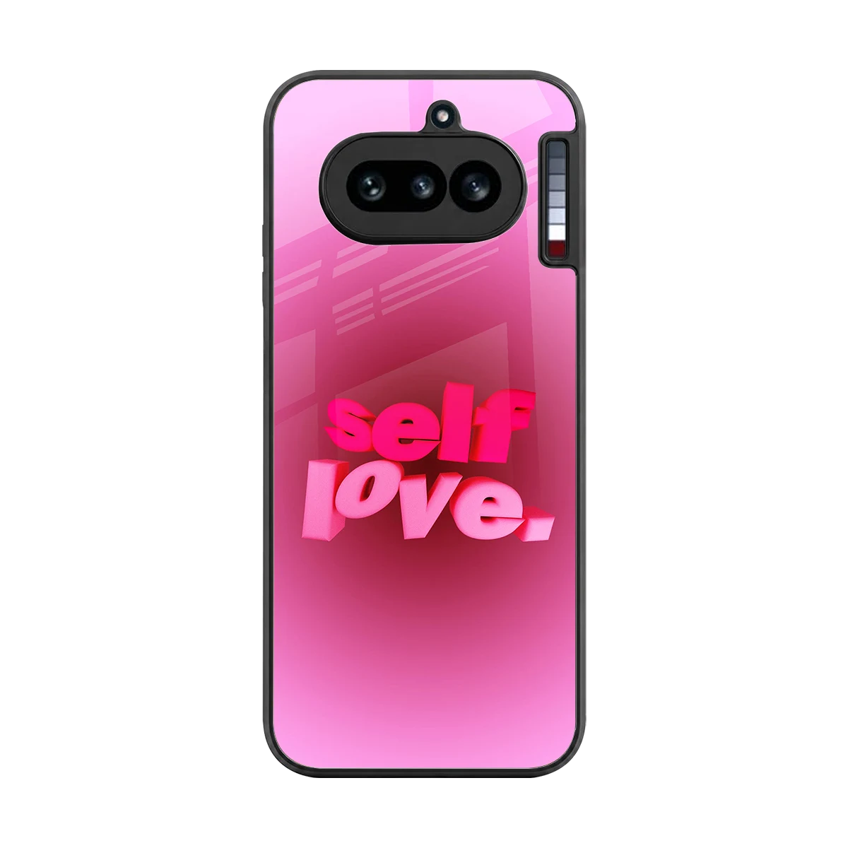 Self Love Aesthetic back phone cover | glass case for nothing phone 4a