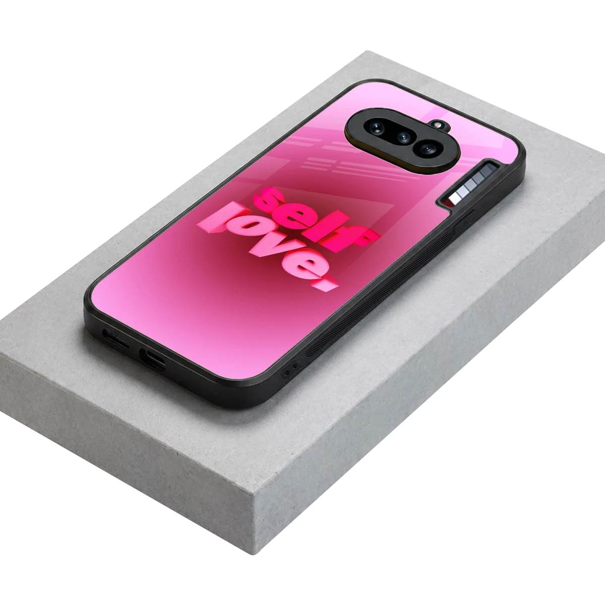 Self Love Aesthetic stylish phone case for nothing phone 4a | glossy glass and slim fit