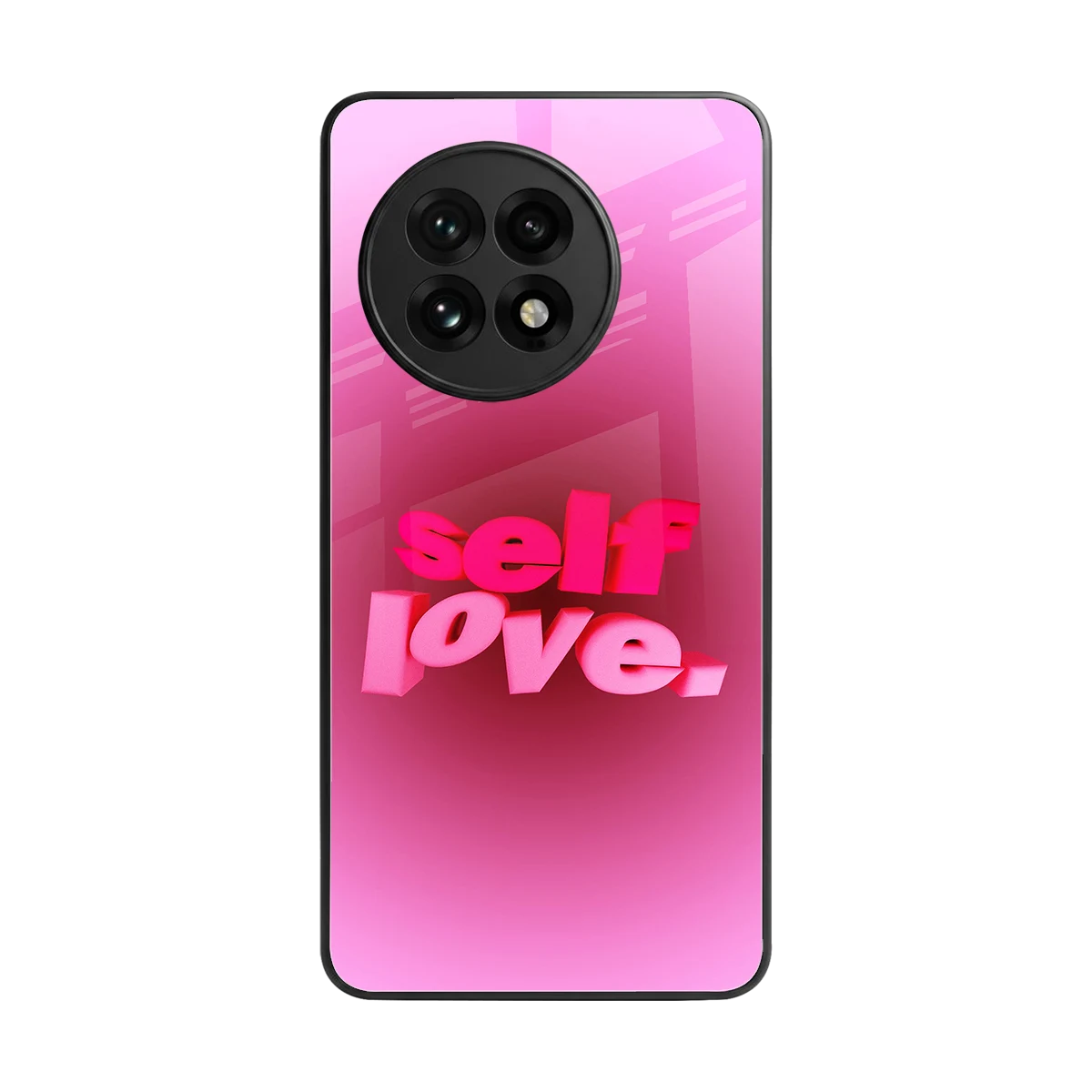 Self Love Aesthetic back phone cover | glass case for oneplus 13r