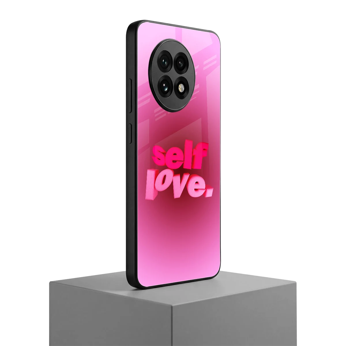 Self Love Aesthetic oneplus 13r mobile cover | shockproof glass phone case