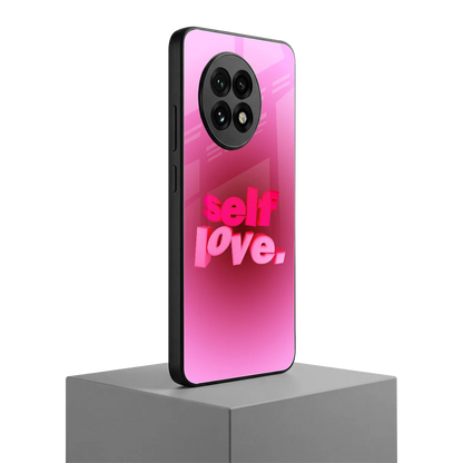 Self Love Aesthetic oneplus 13r mobile cover | shockproof glass phone case