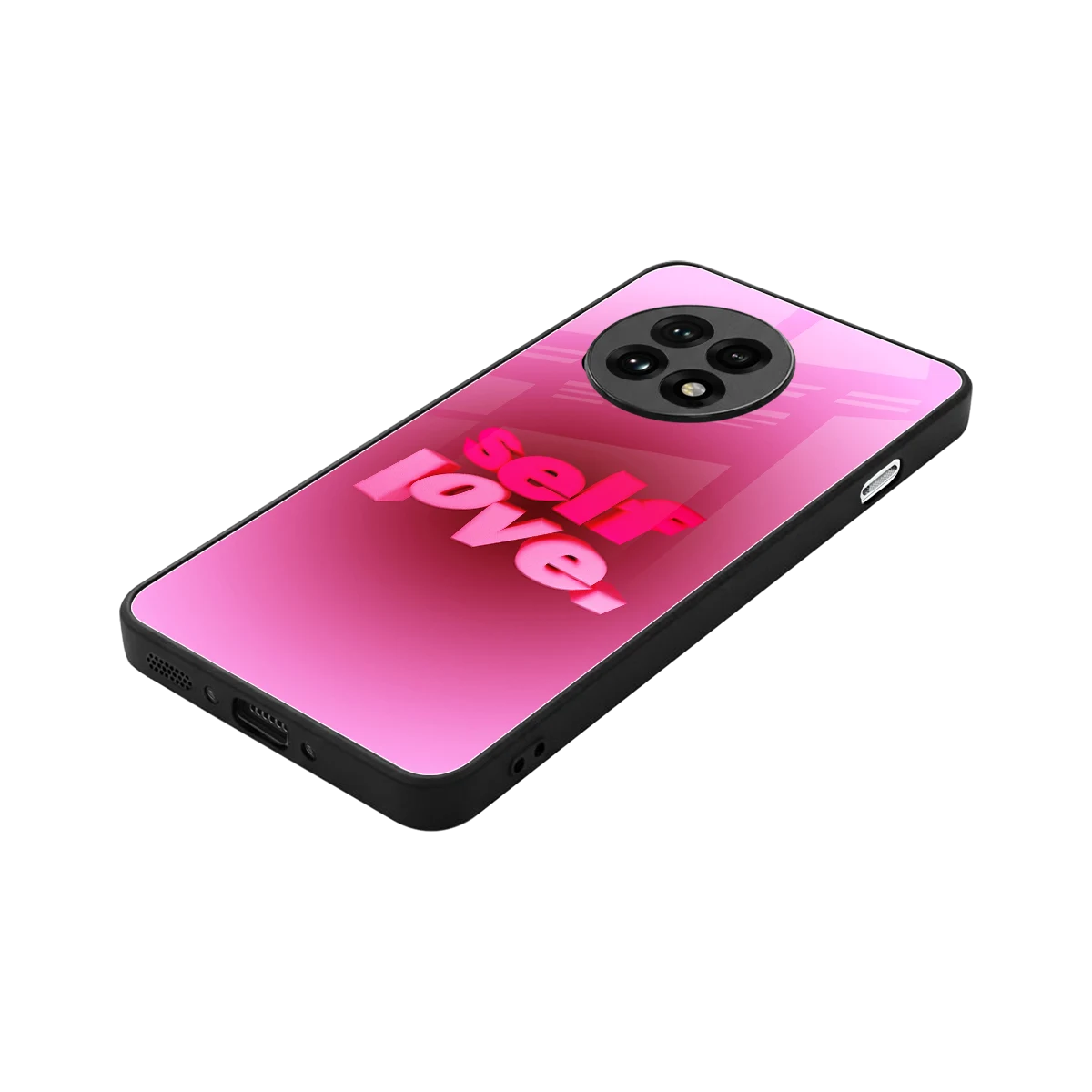 Self Love Aesthetic stylish phone case for oneplus 13r | glossy glass and slim fit