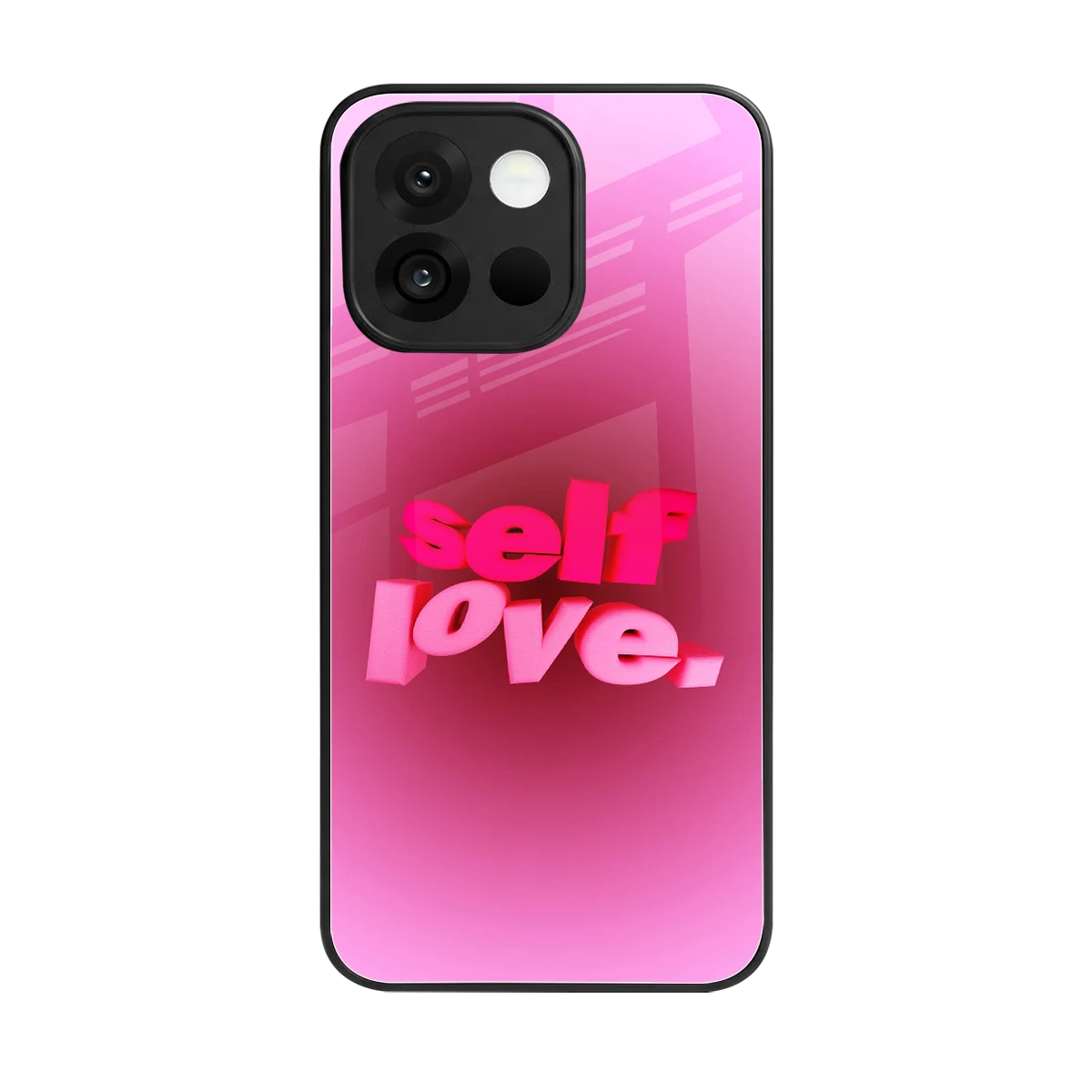 Self Love Aesthetic back phone cover | glass case for oneplus 13s