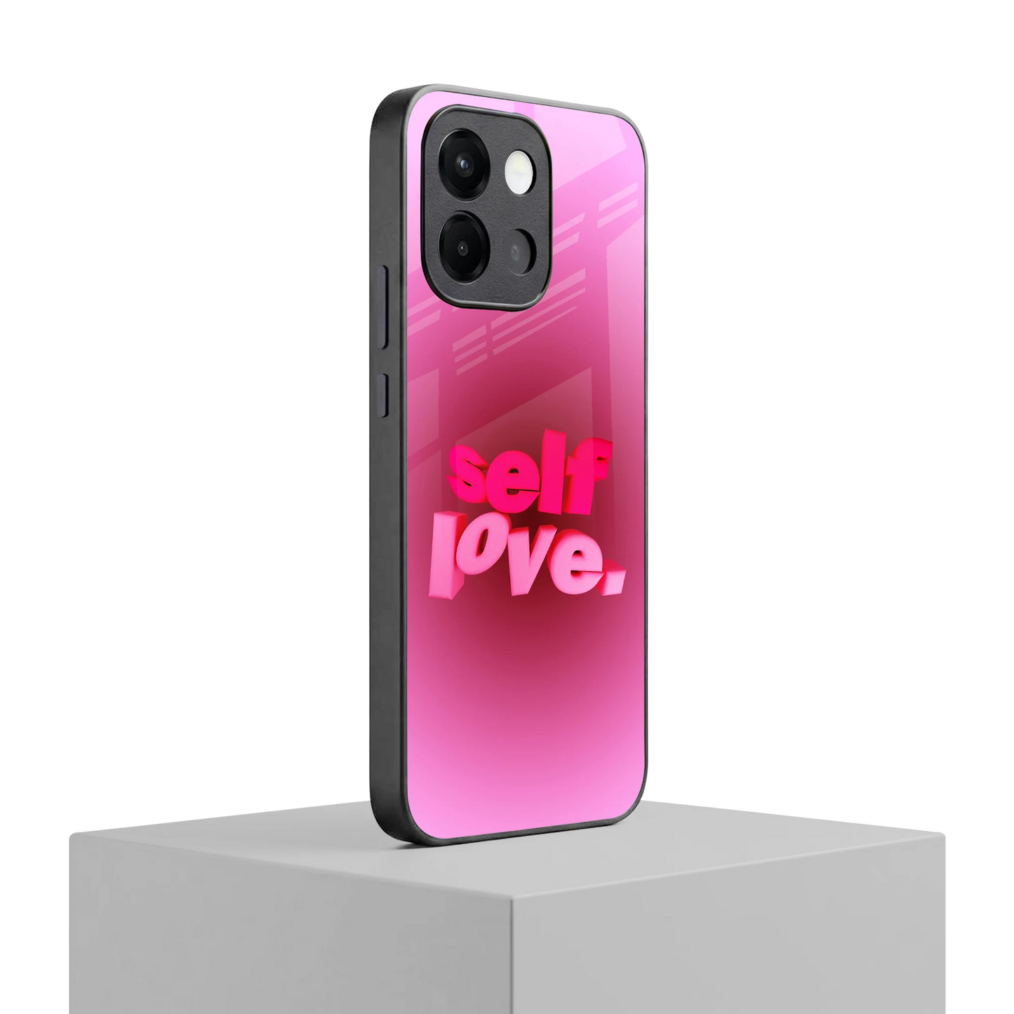 Self Love Aesthetic oneplus 13s mobile cover | shockproof glass phone case
