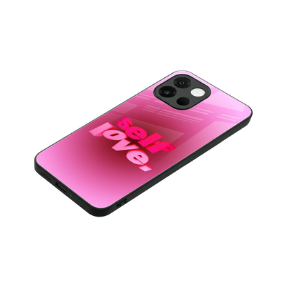 Self Love Aesthetic stylish phone case for oneplus 13s | glossy glass and slim fit