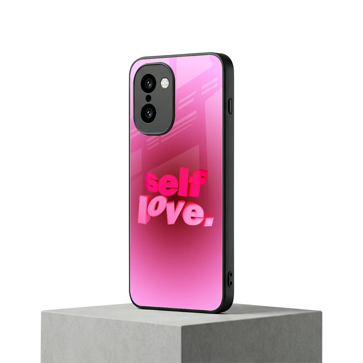 Self Love Aesthetic oneplus 15r mobile cover | shockproof glass phone case
