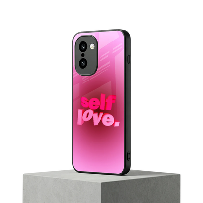 Self Love Aesthetic oneplus 15r mobile cover | shockproof glass phone case