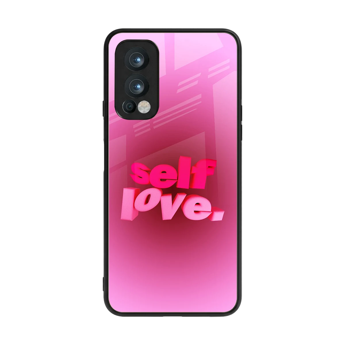 Self Love Aesthetic back phone cover | glass case for oneplus nord 2