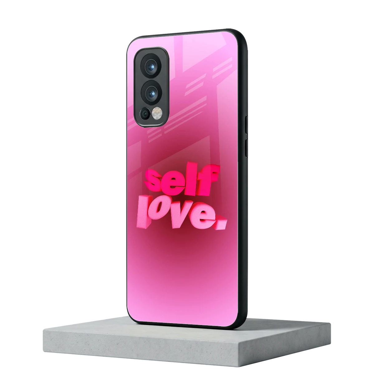 Self Love Aesthetic oneplus nord 2 mobile cover | shockproof glass phone case