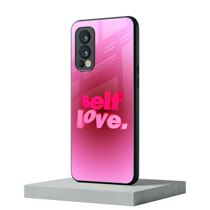 Self Love Aesthetic oneplus nord 2 mobile cover | shockproof glass phone case