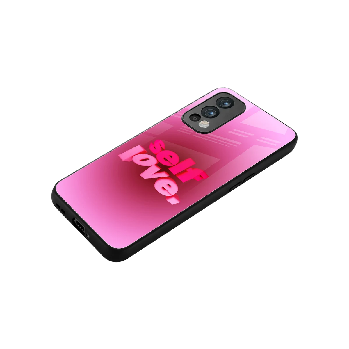 Self Love Aesthetic stylish phone case for oneplus nord 2 | glossy glass and slim fit
