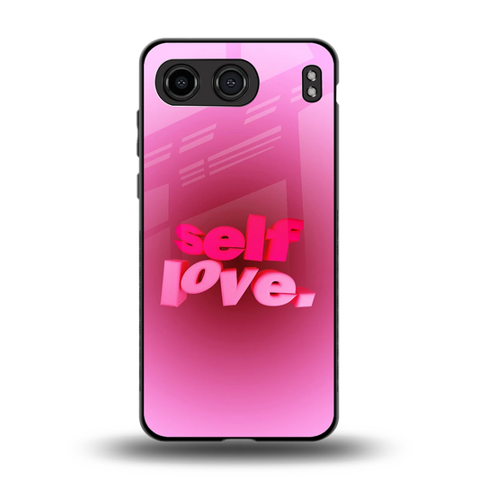 Self Love Aesthetic back phone cover | glass case for oneplus nord 4