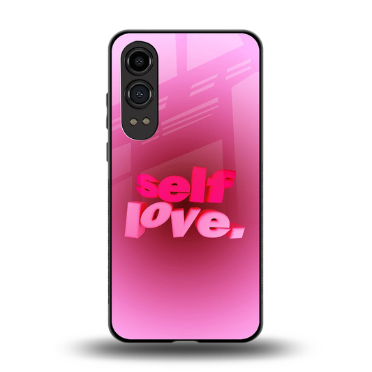 Self Love Aesthetic back phone cover | glass case for oneplus nord ce 4 lite