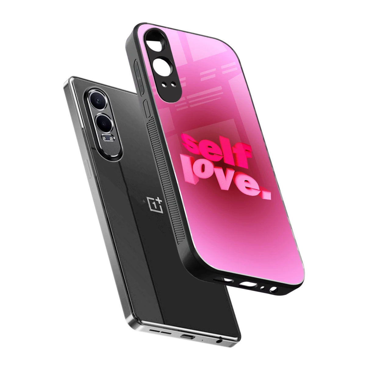 Self Love Aesthetic sleek oneplus nord ce 4 lite cover with tempered glass back and TPU edges