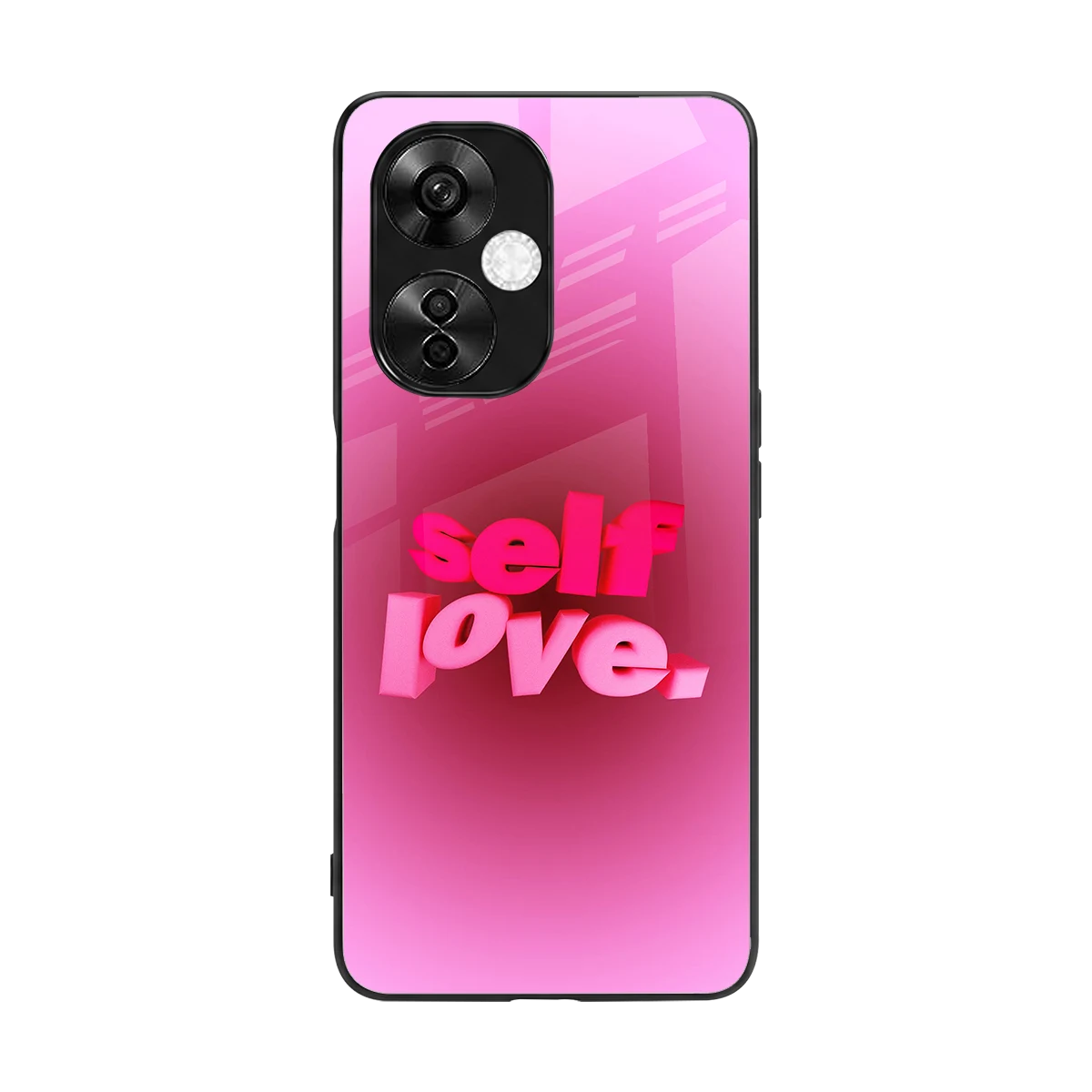 Self Love Aesthetic back phone cover | glass case for oneplus nord ce 3 lite
