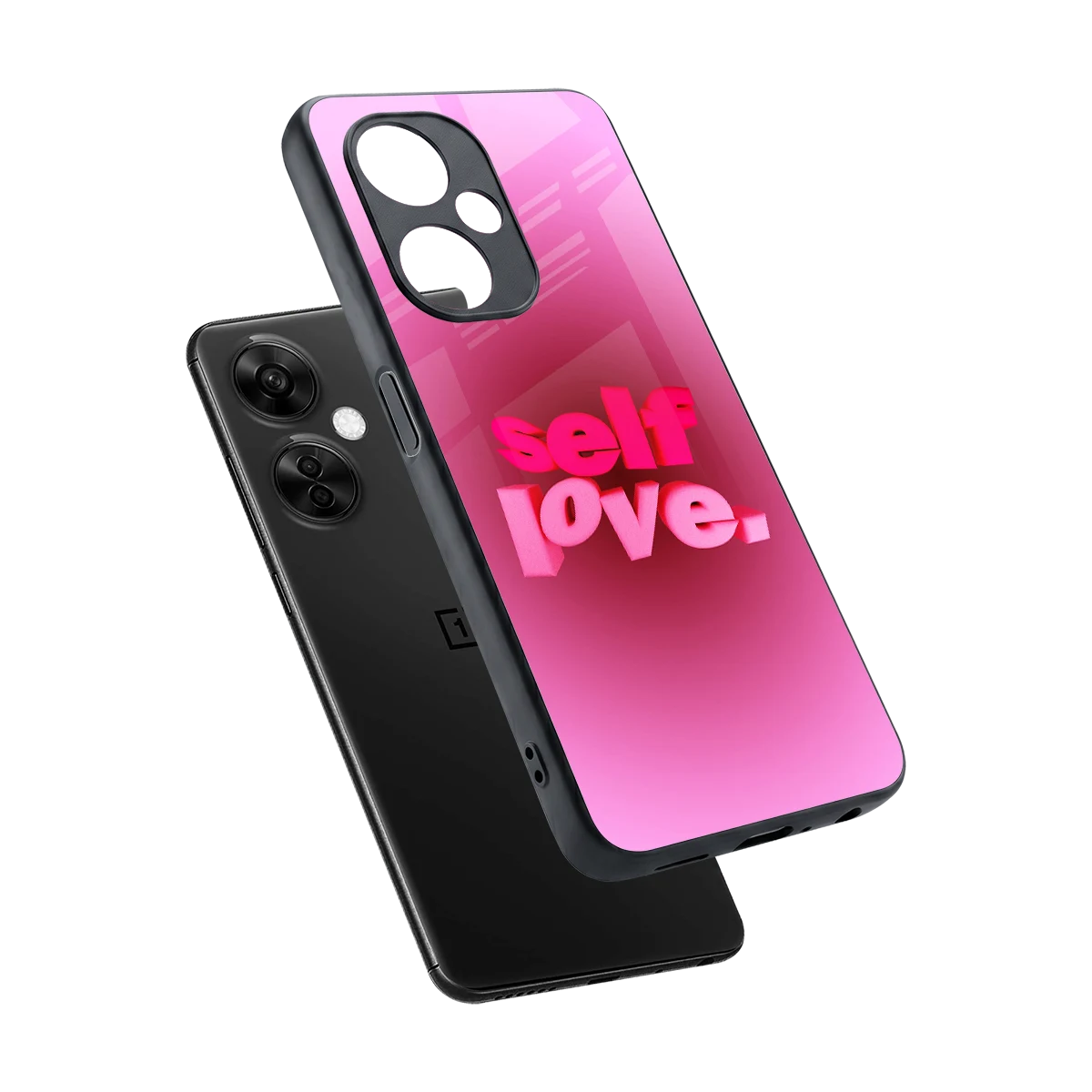 Self Love Aesthetic sleek oneplus nord ce 3 lite cover with tempered glass back and TPU edges