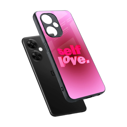 Self Love Aesthetic sleek oneplus nord ce 3 lite cover with tempered glass back and TPU edges