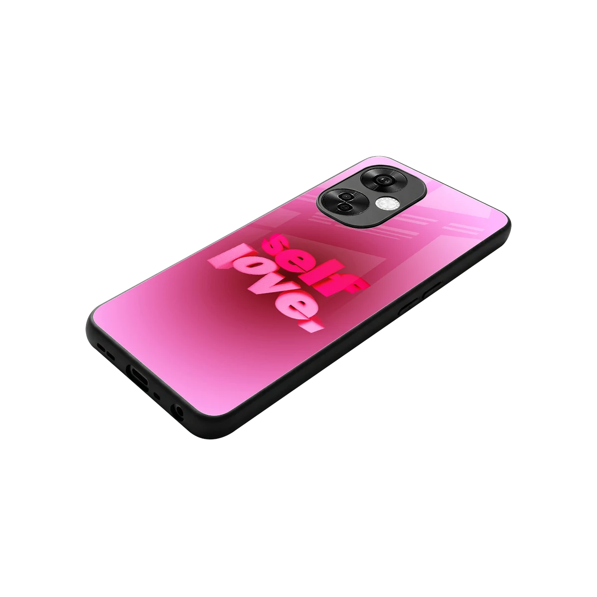 Self Love Aesthetic stylish phone case for oneplus nord ce 3 lite | glossy glass and slim fit