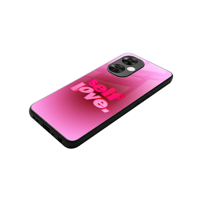 Self Love Aesthetic stylish phone case for oneplus nord ce 3 lite | glossy glass and slim fit