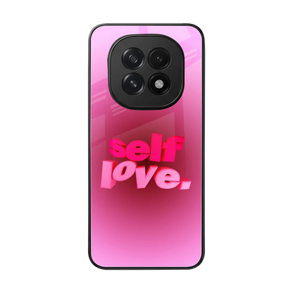 Self Love Aesthetic back phone cover | glass case for oppo f29 5g