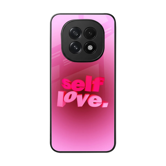 Self Love Aesthetic back phone cover | glass case for oppo f29 5g