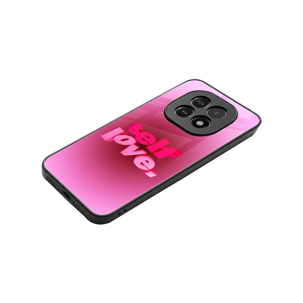 Self Love Aesthetic stylish phone case for oppo f29 5g | glossy glass and slim fit