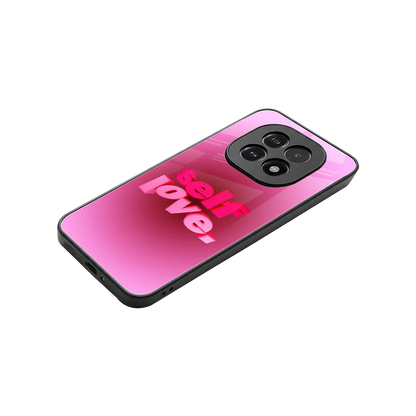 Self Love Aesthetic stylish phone case for oppo f29 5g | glossy glass and slim fit