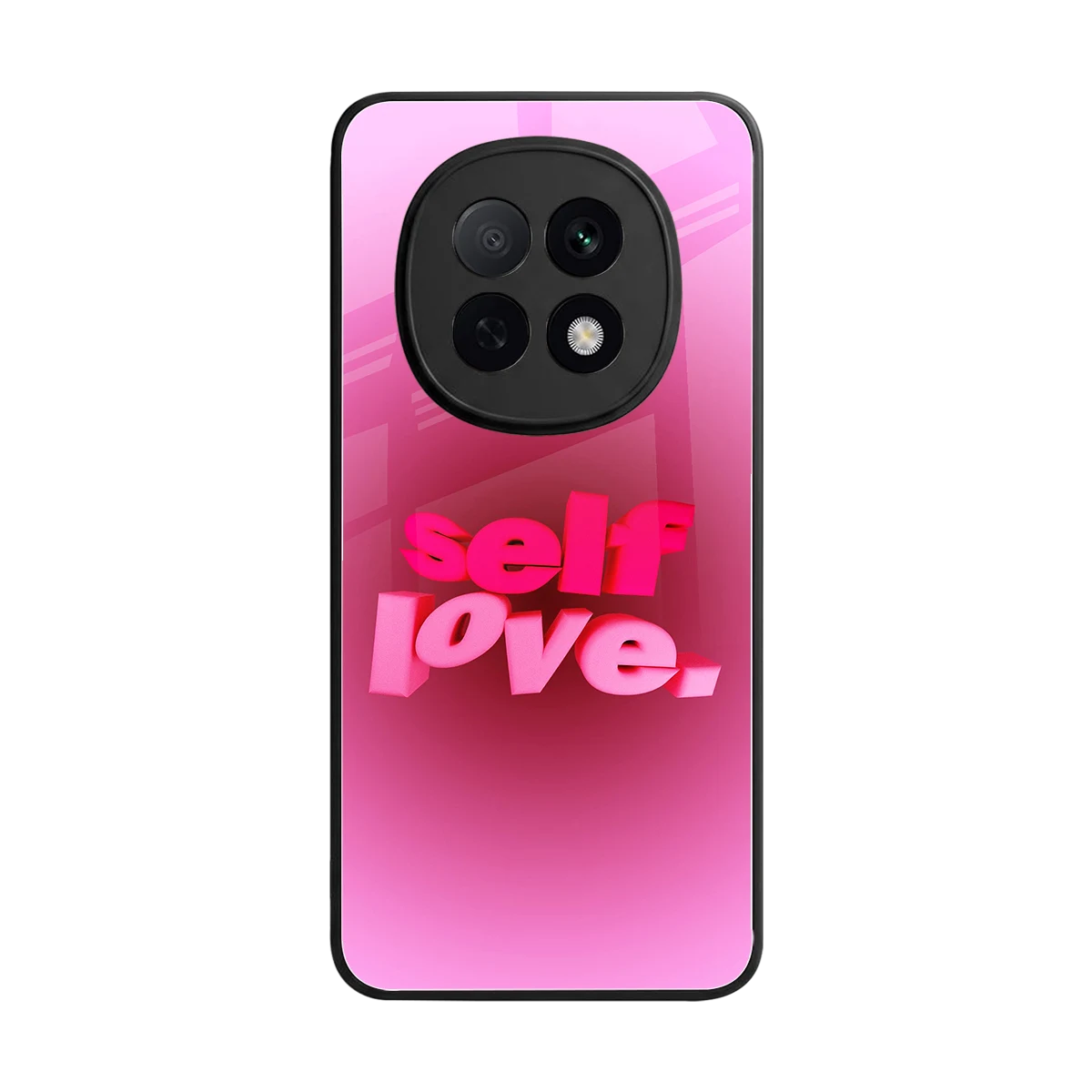 Self Love Aesthetic back phone cover | glass case for oppo f29 pro 5g