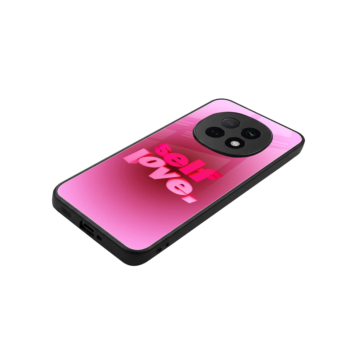 Self Love Aesthetic stylish phone case for oppo f29 pro 5g | glossy glass and slim fit