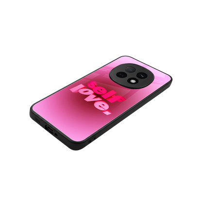 Self Love Aesthetic stylish phone case for oppo f29 pro 5g | glossy glass and slim fit